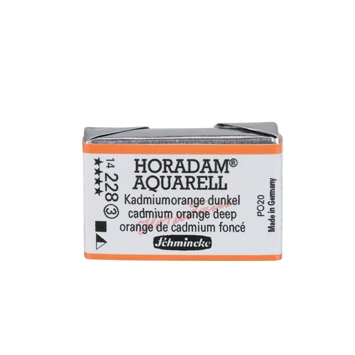Horadam Artist Tam Boy Tablet Suluboya - Cadmium Orange Deep - Seri 3
