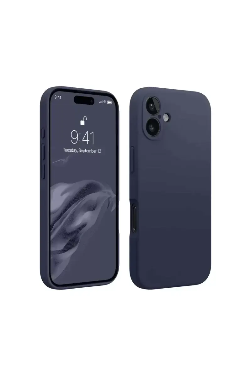 Newface İphone 16 Plus Kılıf First Silikon - Lacivert