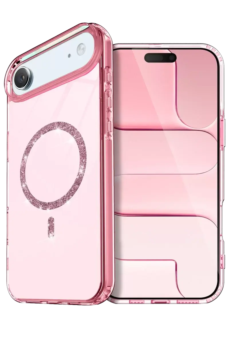 Newface Apple İphone 17 Air Live Diamond Magsafe Kapak - Pembe