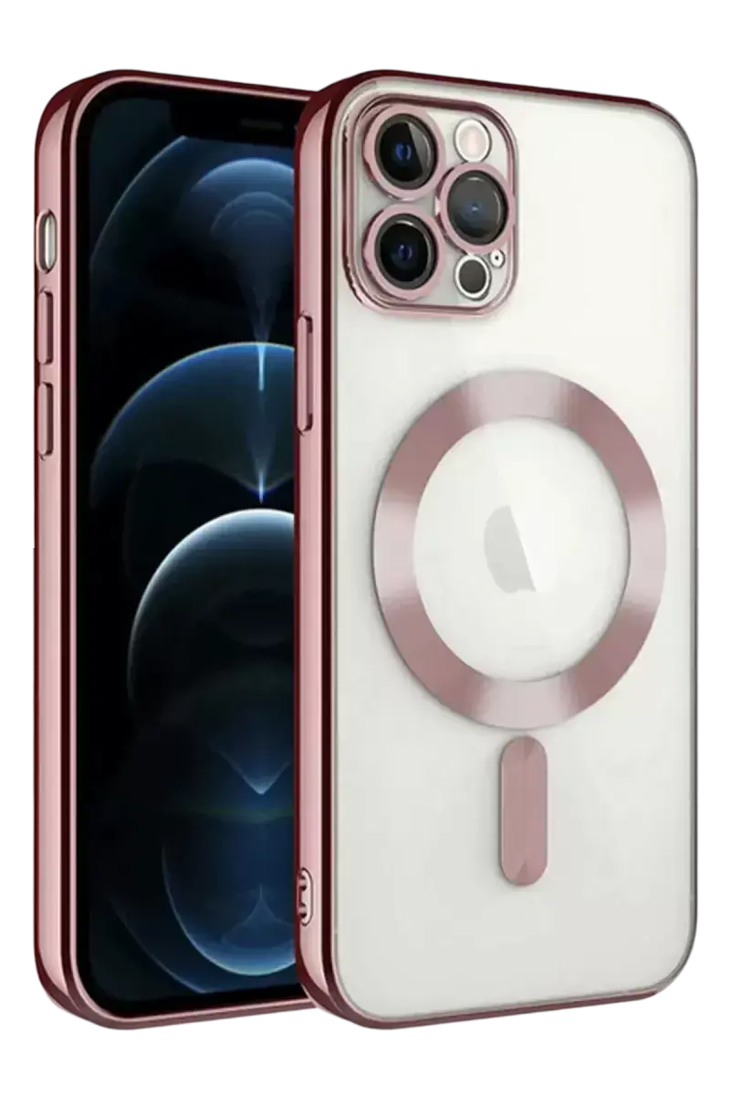 Newface İphone 13 Pro Kılıf Kross Magneticsafe Kapak - Rose