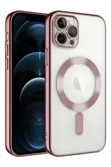 Newface İphone 13 Pro Kılıf Kross Magneticsafe Kapak - Rose