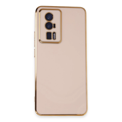 Xiaomi Poco F5 Pro Kılıf Volet Silikon - Pembe