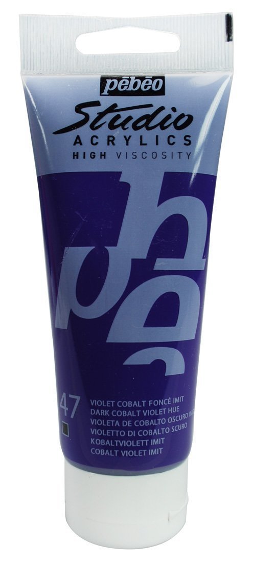 Studio Akrilik Boya - Dark Cobalt Violet Hue - 100ml - N:47