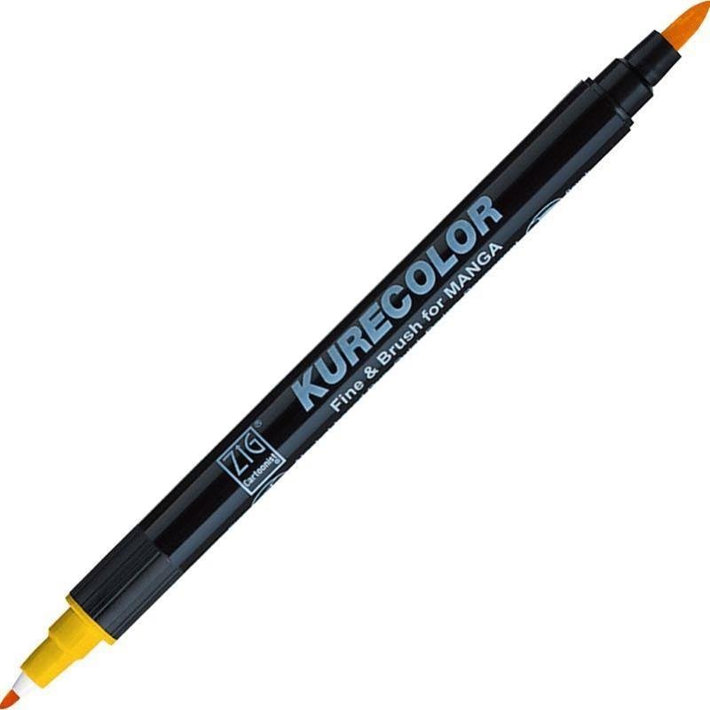 Kurecolor Fine&Brush For Manga Çift Taraflı Kalem N:106 Yellow