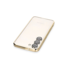 Samsung Galaxy S24 Kılıf Razer Lensli Silikon - Gold
