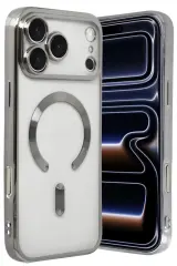 Newface Apple İphone 17 Pro Max Kross Magneticsafe Kapak - Gümüş