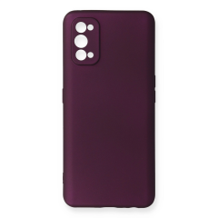 Realme 7 Pro Kılıf First Silikon - Mürdüm