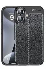Newface İphone 16 Kılıf Auto Focus Kapak - Siyah
