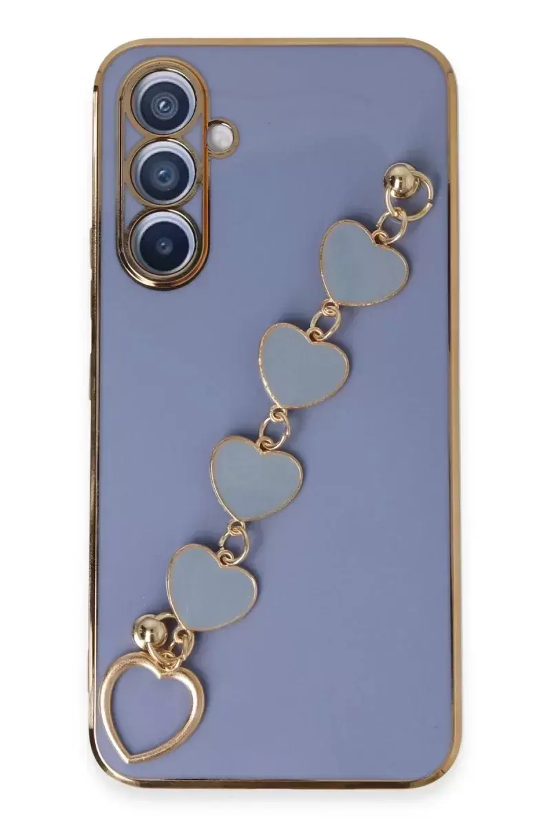 Newface Samsung Galaxy A54 5g Kılıf Esila Silikon - Gri