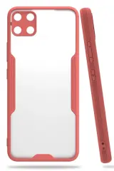 Newface Realme C15 Kılıf Platin Silikon - Pembe