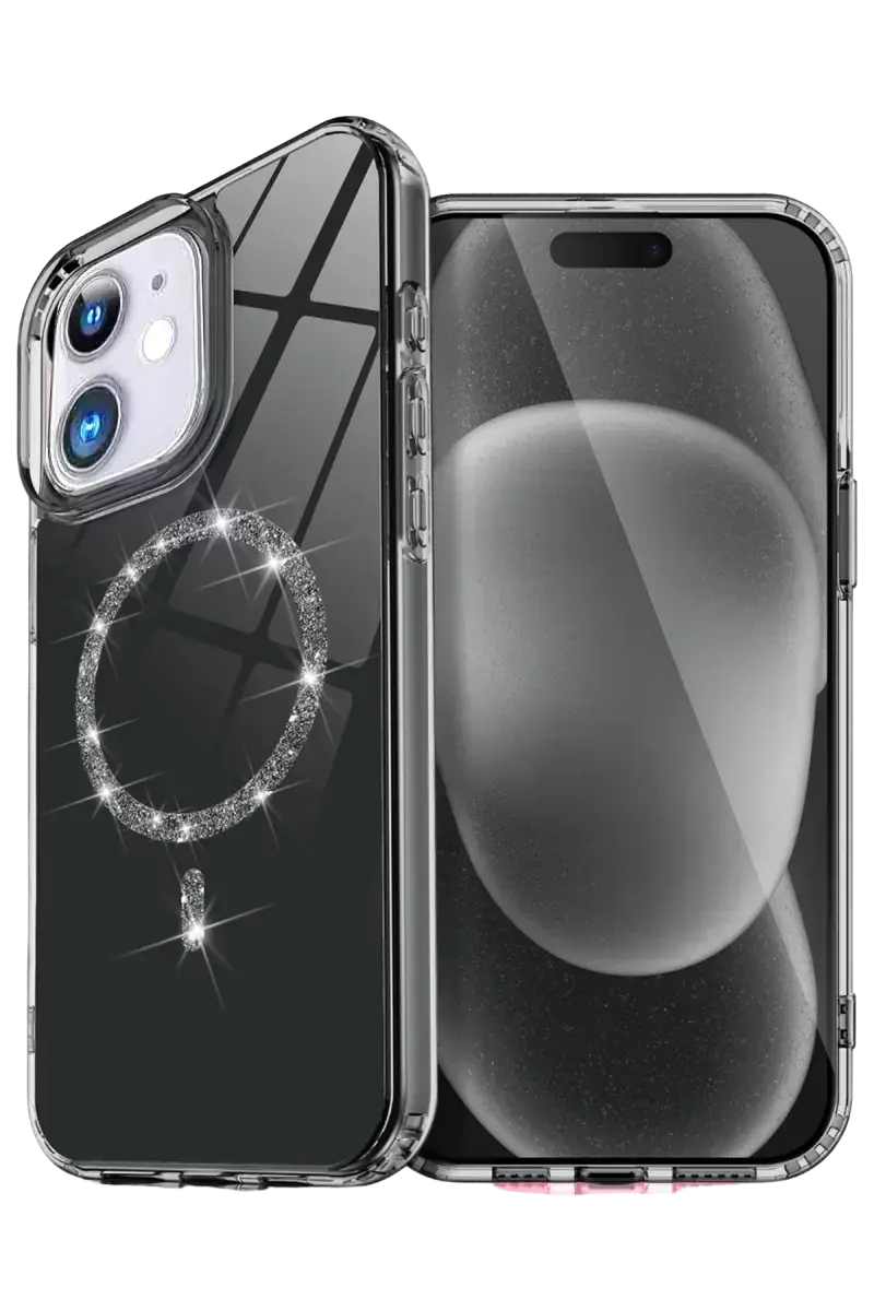 Newface Apple İphone 11 Live Diamond Magsafe Kapak - Siyah