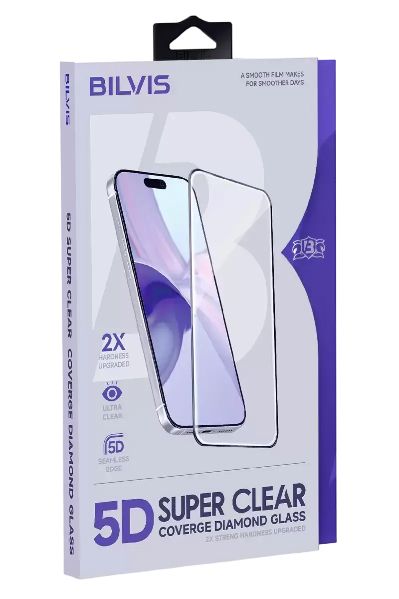 Newface Apple İphone 17 Pro Max Bilvis 3d Cam Ekran Koruyucu - Siyah
