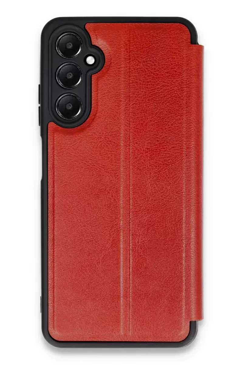 Newface Samsung Galaxy A15 4g Kılıf Flip Cover - Kırmızı