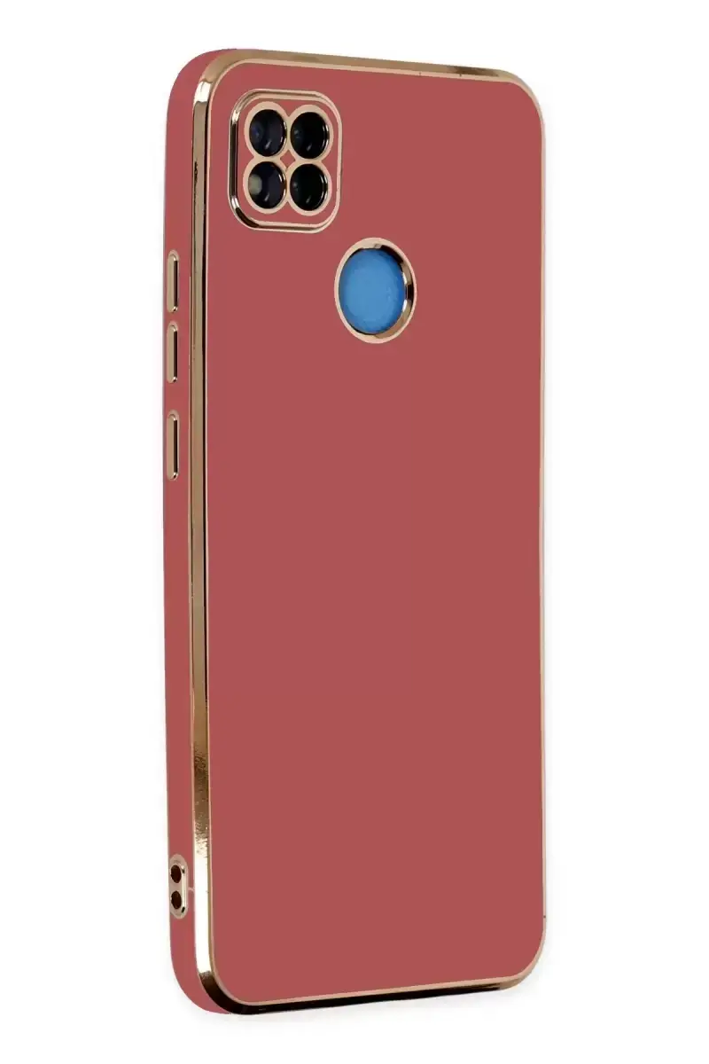 Newface Xiaomi Redmi 9c Kılıf Volet Silikon - Kırmızı