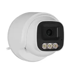 Plato Pl-37711 Ahd Dome Güvenlik Kamera 2mp 3.6mm 3 Warm Led Sesli Renkli Gece Görüş (mikrofonlu)