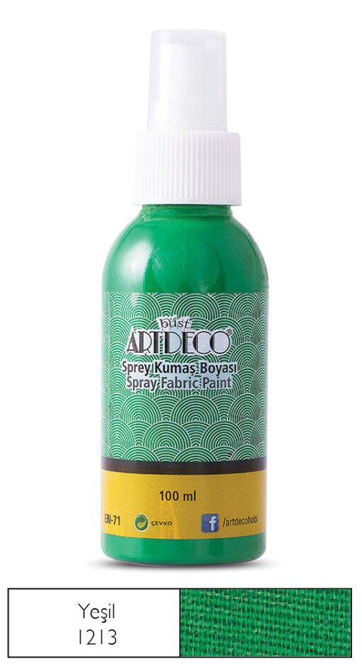 Sprey Kumaş Boyası 100ml N:1213 Yeşil