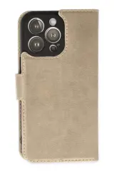 Newface İphone 14 Pro Max Kılıf Trend S Plus Kapaklı Kılıf - Gold
