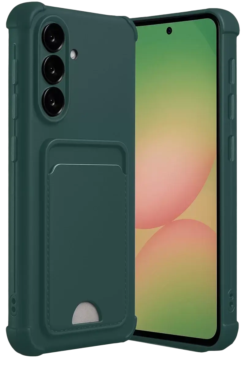 Newface Samsung Galaxy A17 5g Kelvin Kartvizitli Silikon - Koyu Yeşil