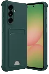 Newface Samsung Galaxy A17 5g Kelvin Kartvizitli Silikon - Koyu Yeşil