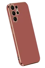 Newface Samsung Galaxy S24 Ultra Kılıf Volet Silikon - Kırmızı
