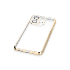Xiaomi Redmi 12c Kılıf Razer Lensli Silikon - Gold