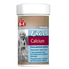 8in1 Excel Kalsiyum Köpek Kalsiyum Tableti 155 Tablet
