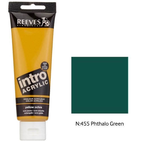 Intro Akrilik Boya 120ml - N:455 Phthalo Green