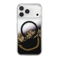 Onegif  İphone 17 Pro Max Lotus Simli Magsafe Kapak - Siyah