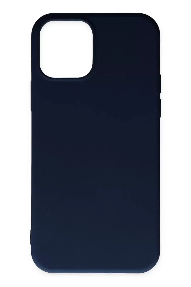 Newface İphone 11 Pro Max Kılıf Nano İçi Kadife Silikon - Lacivert