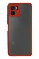 Newface Vivo Y15s Kılıf Montreal Silikon Kapak - Kırmızı
