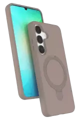 Newface Samsung Galaxy S25 Regal Magsafe Standlı Kapak - Çöl Titanyum