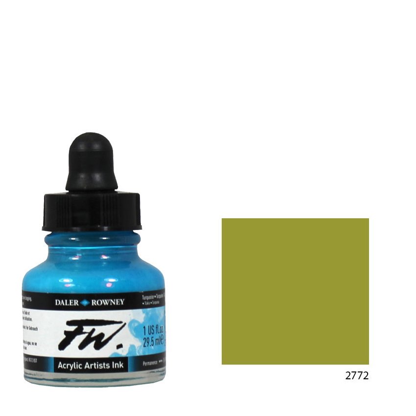 FW Ink Likit Akrilik 29.5ml - Oilve Green 2772