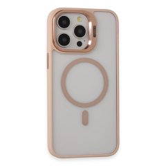 Joko  İphone 15 Pro Max Kılıf Roblox Lens Magsafe Standlı Kapak - Pudra