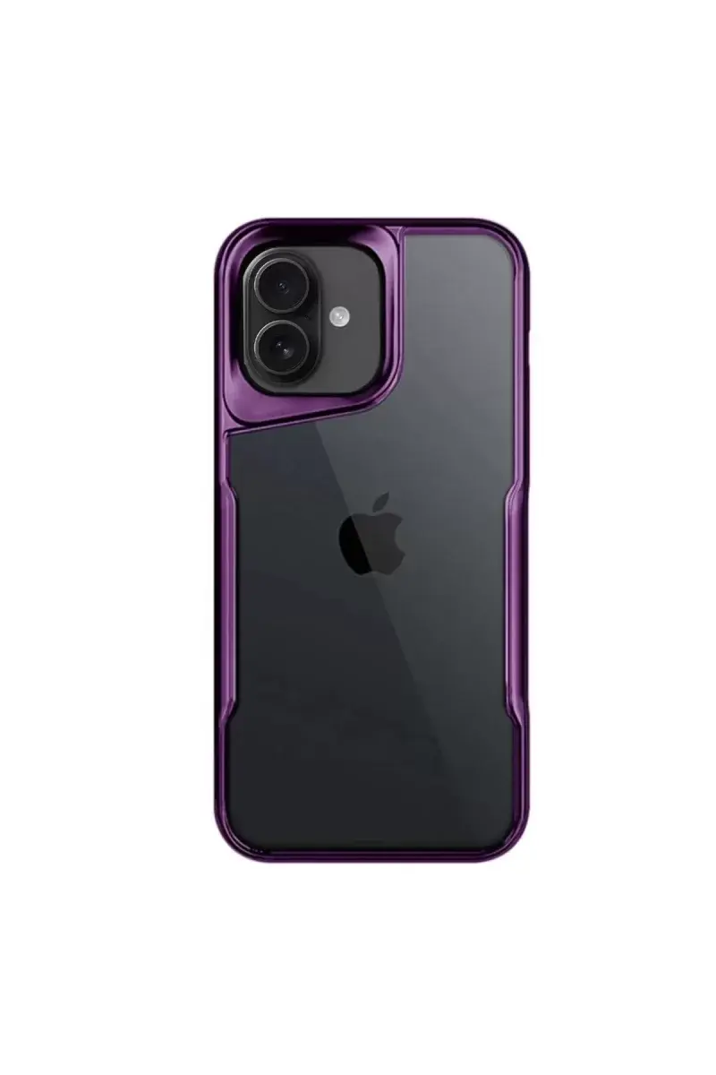 Newface İphone 16 Plus Kılıf Boyi Silikon Kapak - Derin Mor