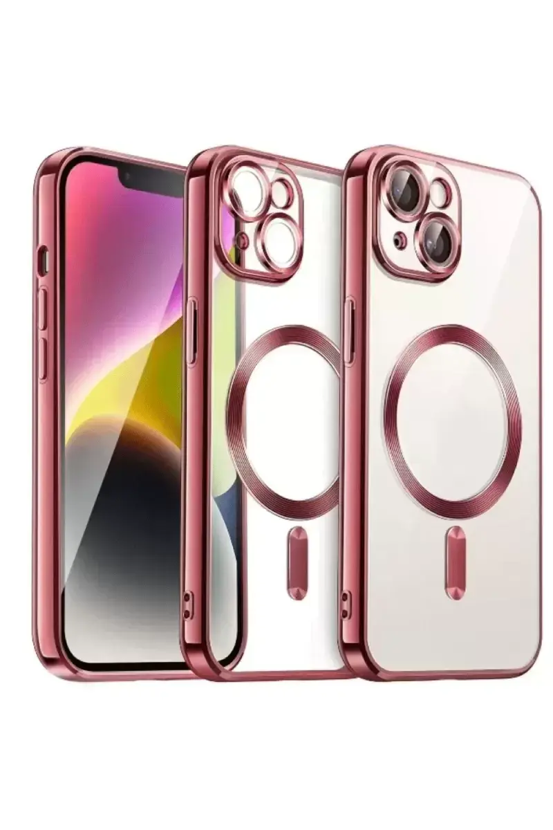 Newface İphone 13 Kılıf Kross Magneticsafe Kapak - Kırmızı