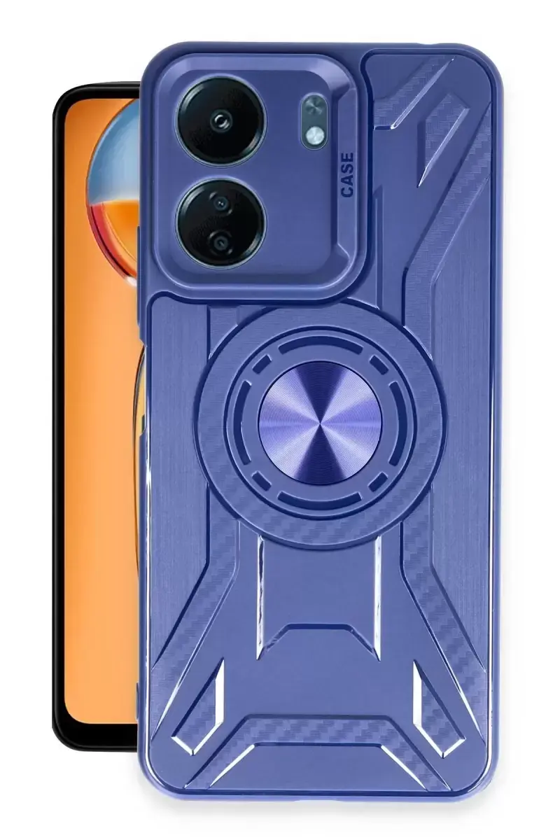 Newface Xiaomi Redmi 13c Kılıf Lincoln Silikon - Lacivert