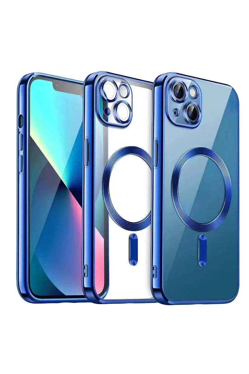 Newface Apple İphone 15 Kılıf Kross Magneticsafe Kapak - Lacivert