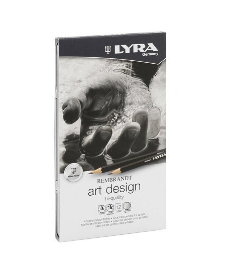 Rembrandt Art Design Profesyonel Dereceli Kalem Seti 12'li Metal Kutu