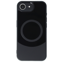 İphone 16e Kılıf Maya Karbon Kapak - Siyah