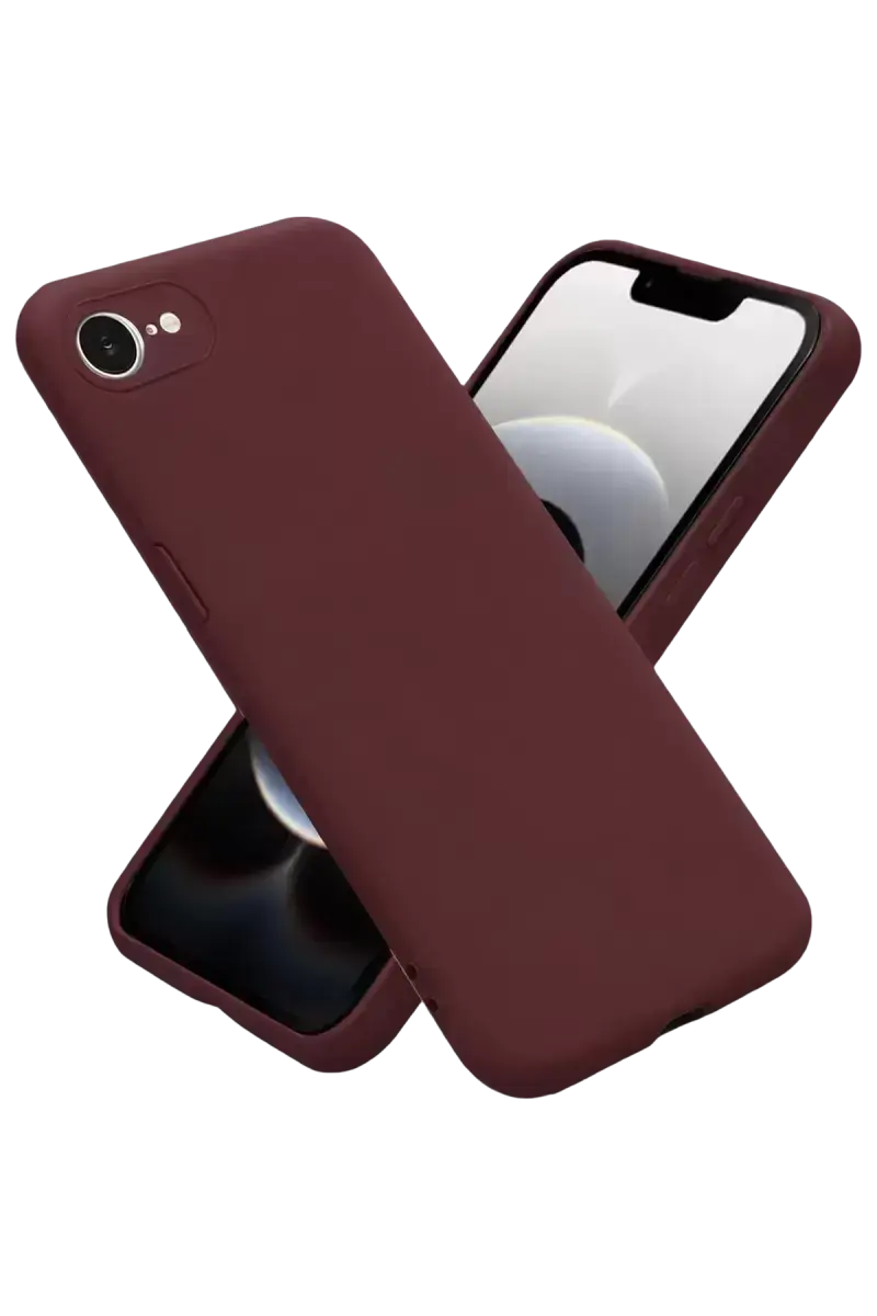 Newface Apple İphone 16e Kılıf First Silikon - Bordo