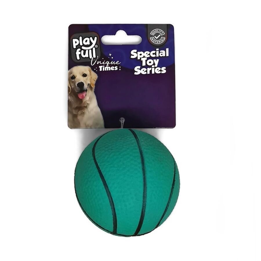 Playfull Zıplayan Basketbol Topu Köpek Oyuncağı 6,3 Cm Yeşil