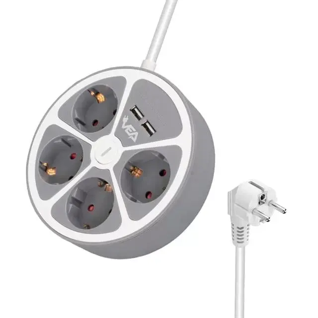 Vea Ve-g604yu 4'lü 2 Usb’li Anahtarlı 1.5 Metre Grup Priz