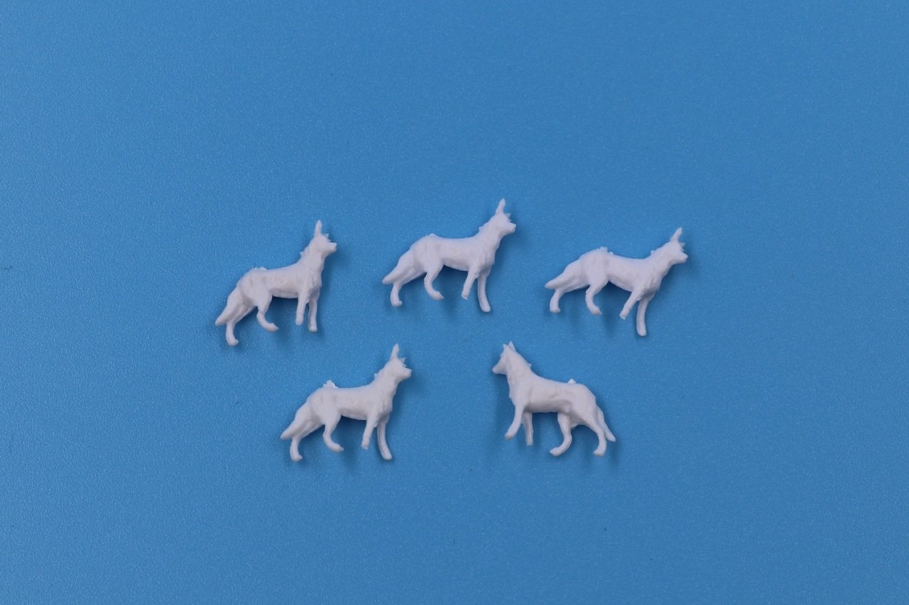 Maket Köpek Figürü 5'li - 1/100 - N:H04100