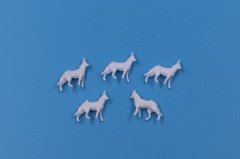 Maket Köpek Figürü 5'li - 1/100 - N:H04100