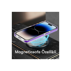Joko  İphone 15 Pro Bella Magsafe Kapak - Mavi