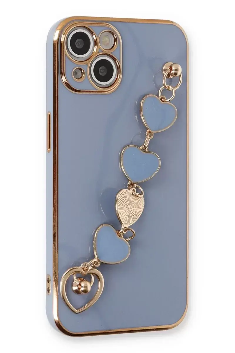 Newface İphone 14 Kılıf Esila Silikon - Gri