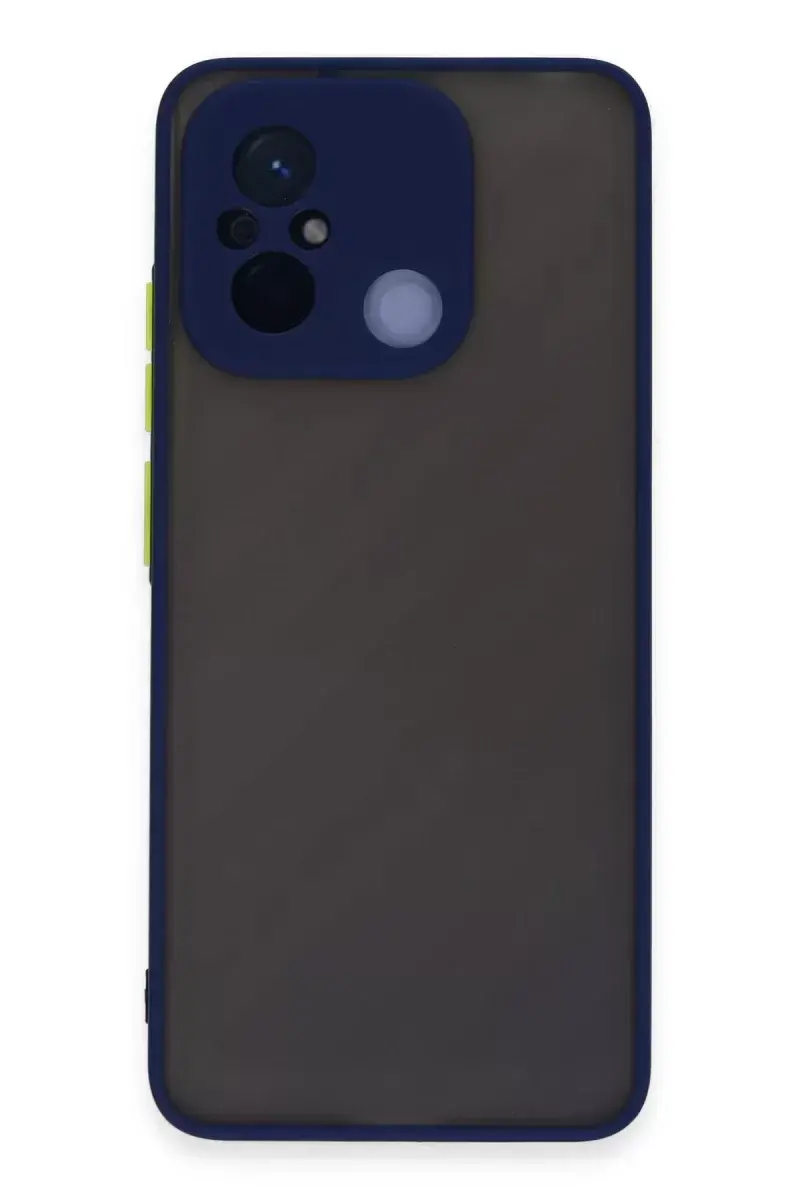 Newface Xiaomi Redmi 12c Kılıf Montreal Silikon Kapak - Lacivert