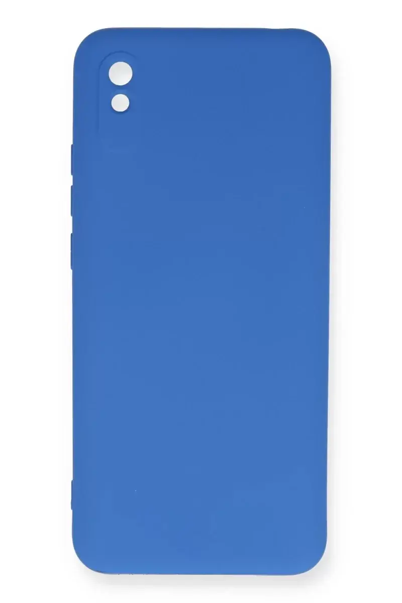 Newface Xiaomi Redmi 9a Kılıf Nano İçi Kadife Silikon - Mavi