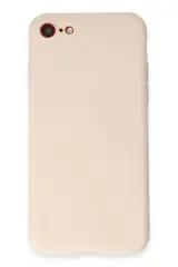 Newface İphone 7 Kılıf First Silikon - Krem