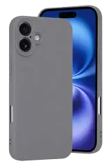 Newface Apple İphone 16 Plus Kılıf First Silikon - Gri